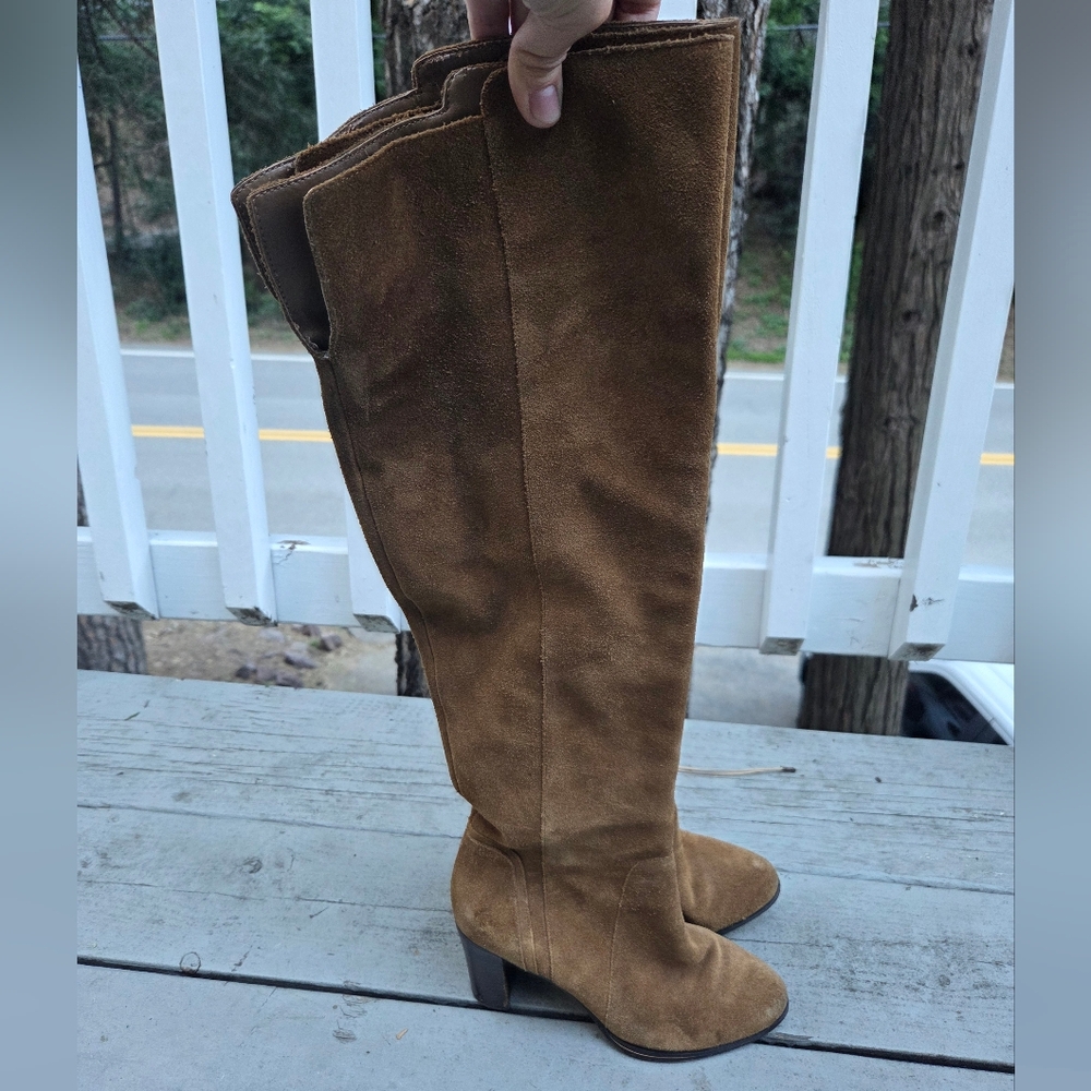 Saks Fifth Avenue‎ Tan Over the Knee Boots